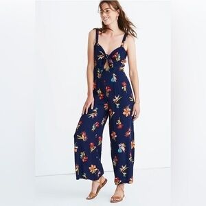 Madewell Plumeria Cutout Jumpsuit in Bird of Paradise Floral Women’s Size 0